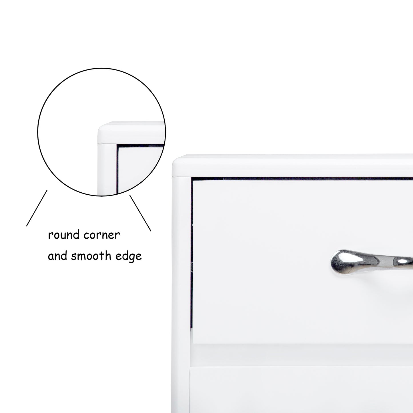 Mission Contemporary Six-Drawer Side Table