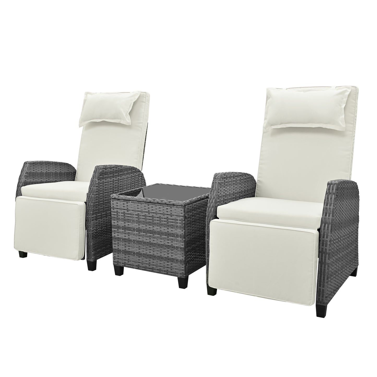 Mission Contemporary Outdoor Auto Lounge Pools Set