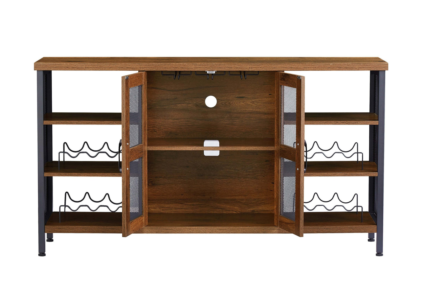 Calista Industrial Wine Bar Cabinet Sideboard