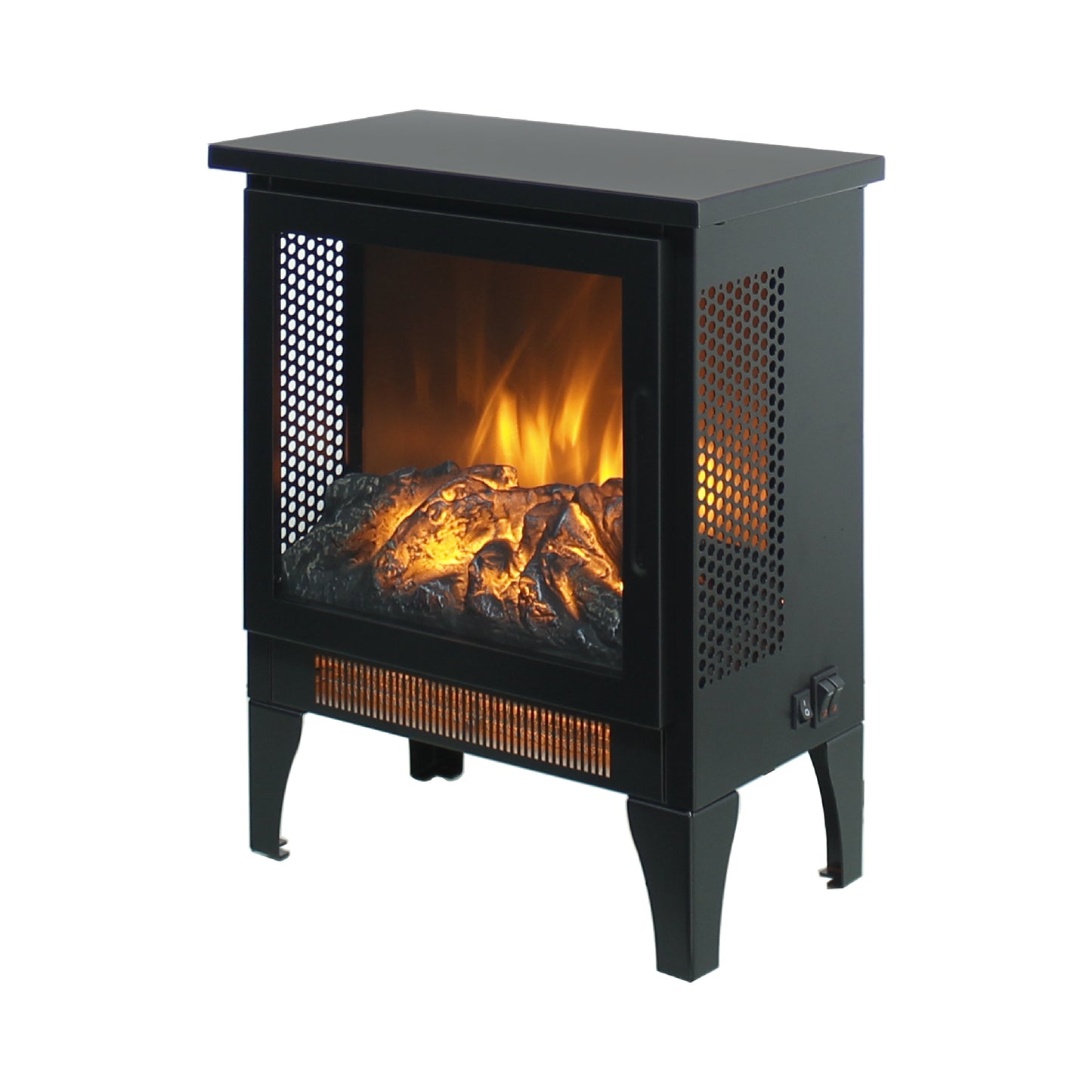 Mission Contemporary Electric Fireplace Stove Heater