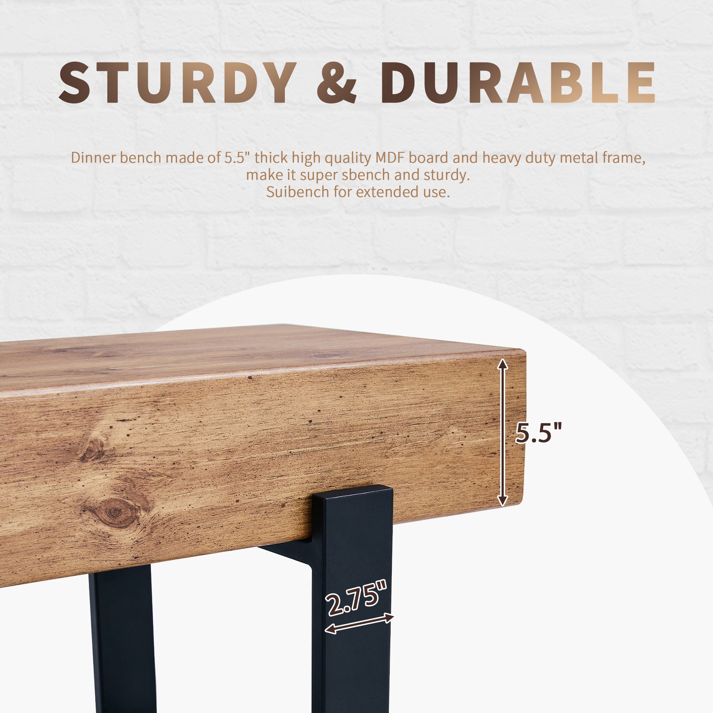 Bartholomew Modern Dining Bench