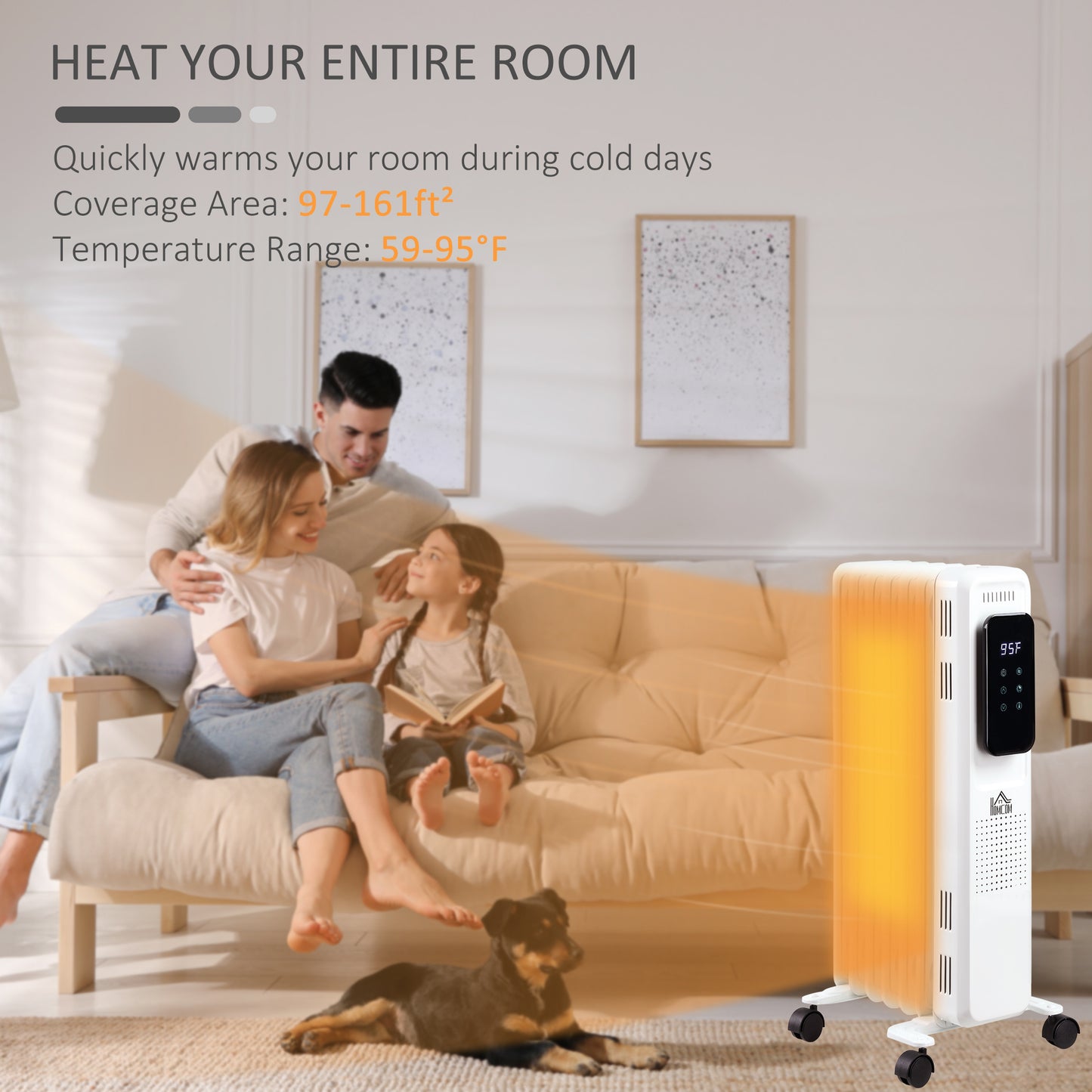 Emery Modern Classic Freestanding Space Heater