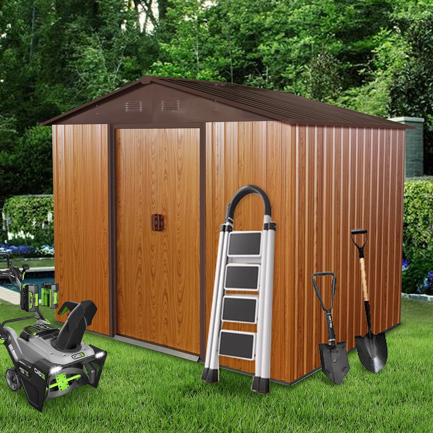 Oakridge Industrial Metal Storage Shed