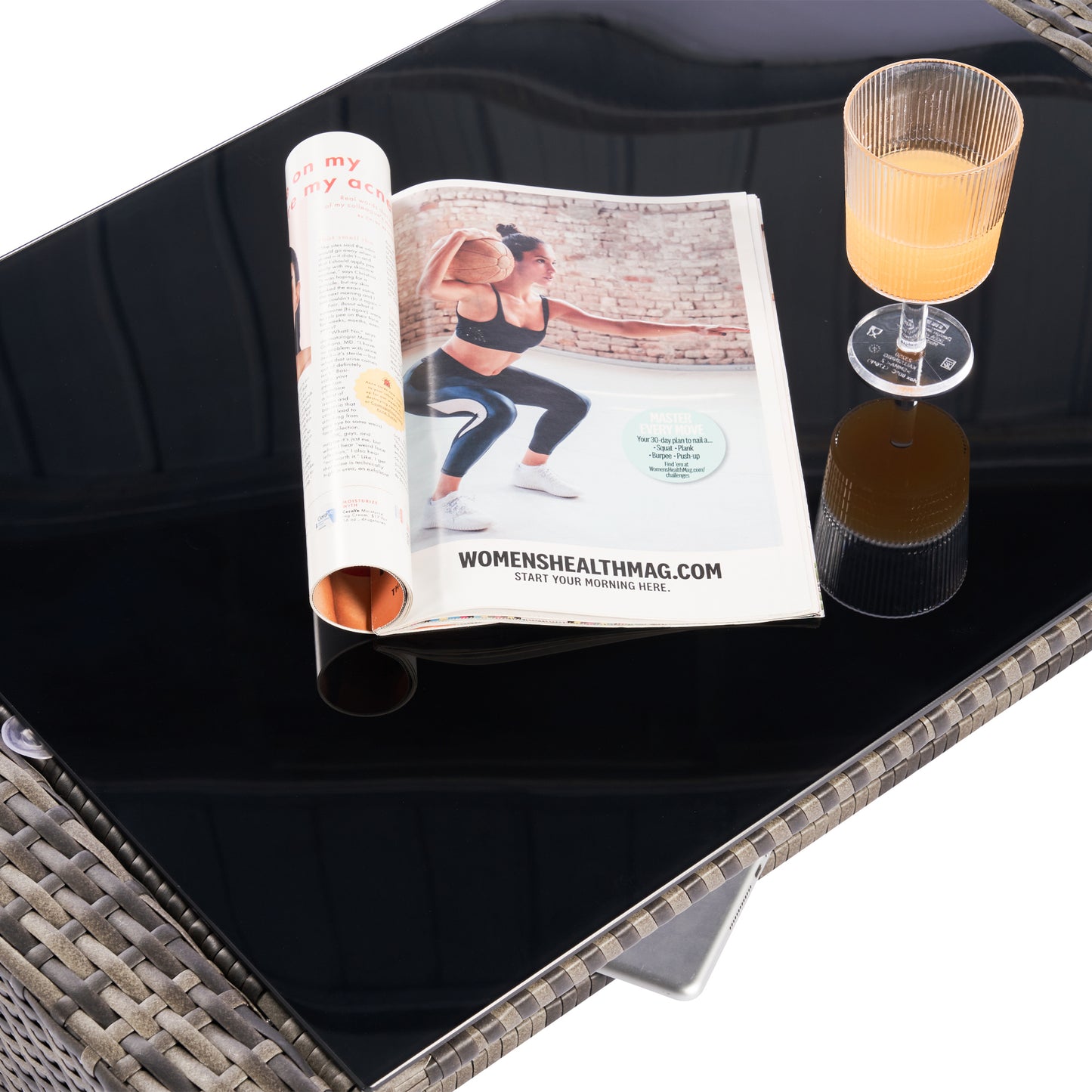 Marites Modern Patio Wicker Furniture Set