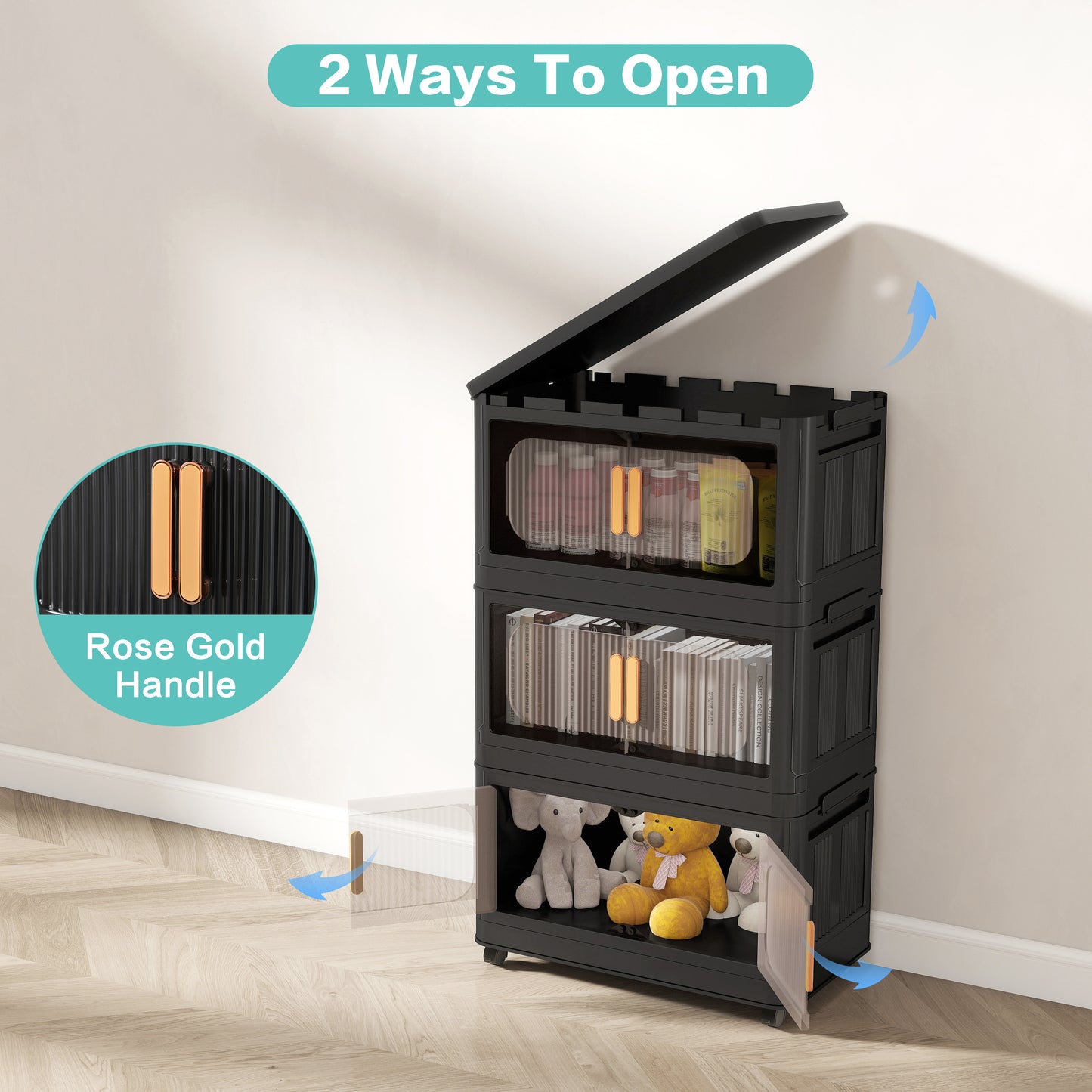 Napa Modern Folding Storage Cabinet