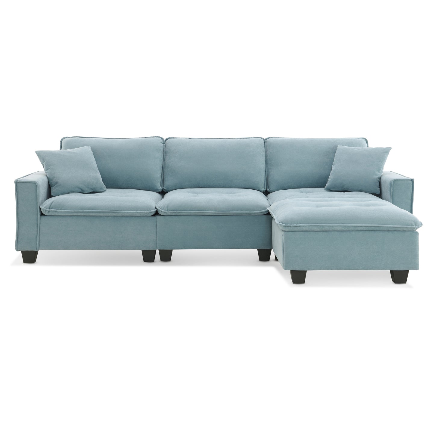 Lula Modern Velvet Convertible Sofa