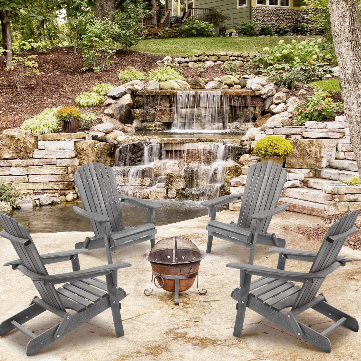 Emery Craftsman Cedar Outdoor Lounge Set