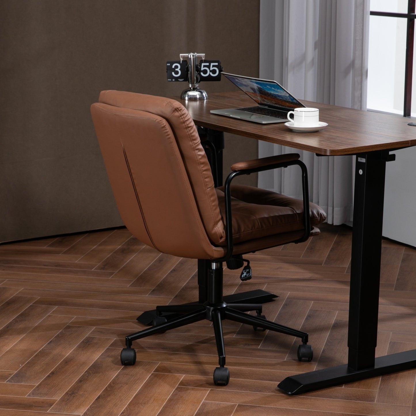 Napa Contemporary Ergo Leather Desk Chair