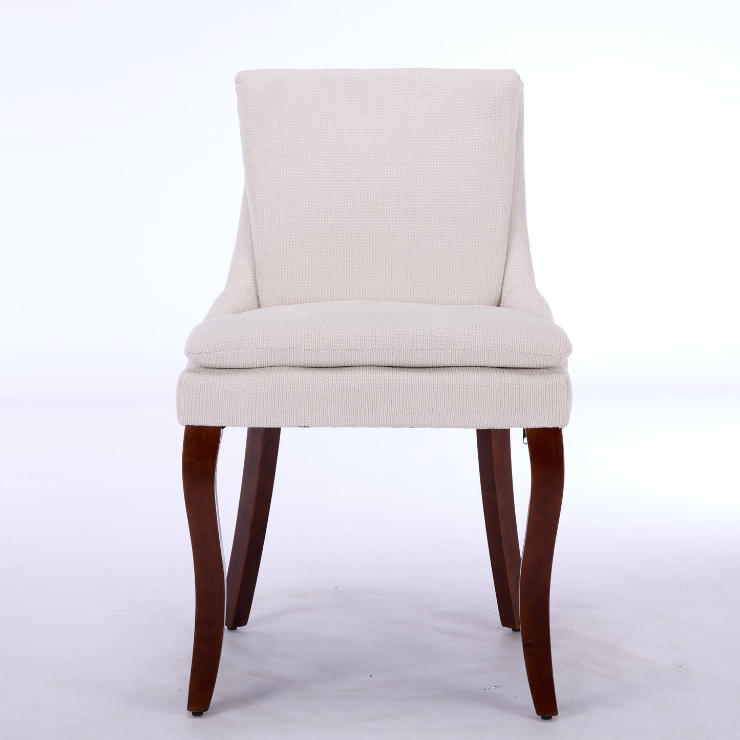 Calista Contemporary Double-layer Chenille Dining Chairs