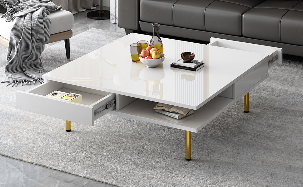 Warmsprings Modern High Gloss Coffee Table