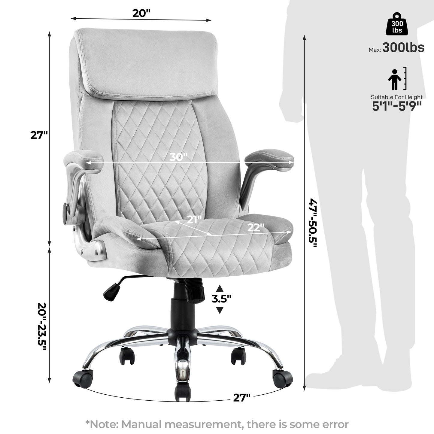 Oakridge Contemporary Swivel Executive Office Room Chair