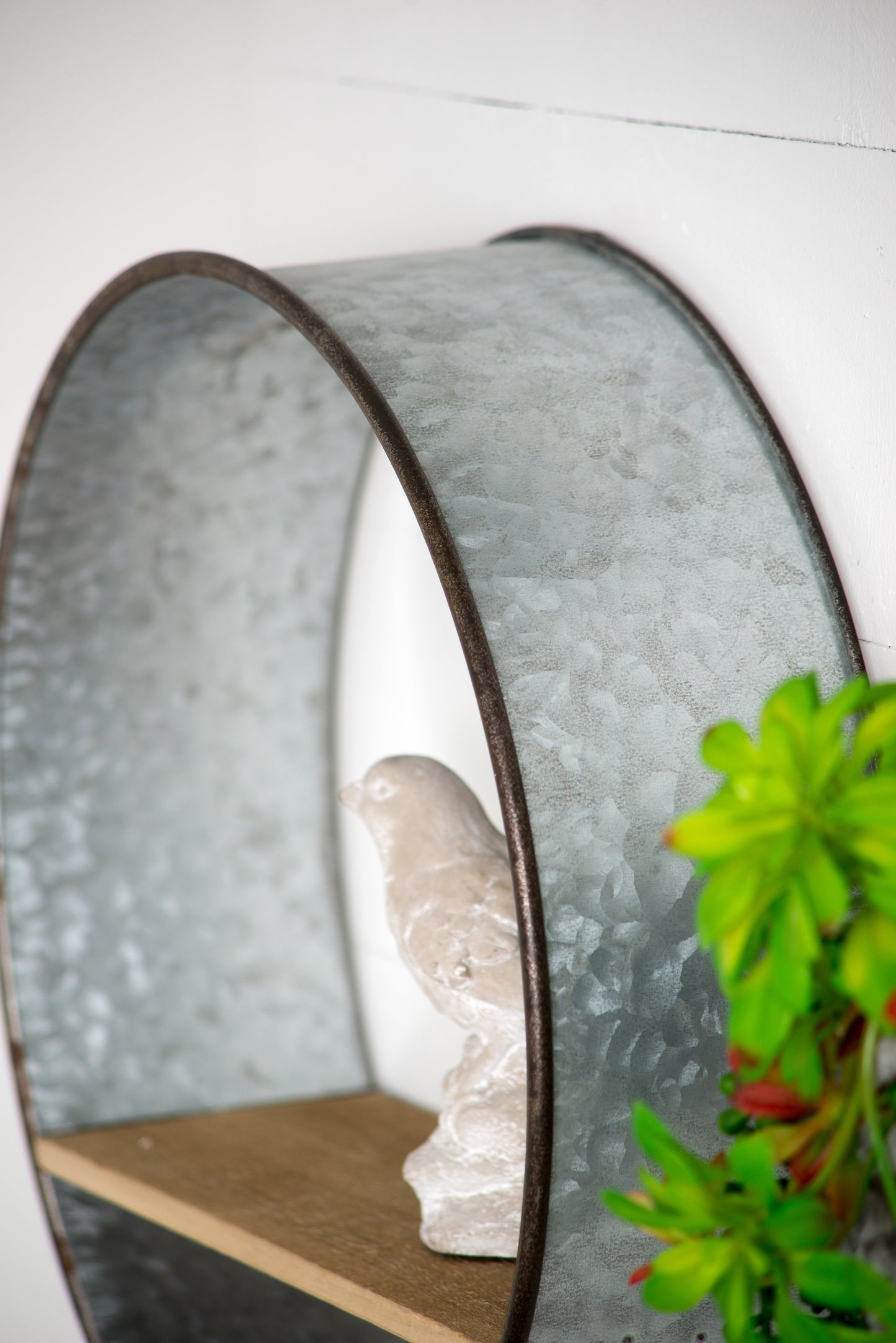 Jiron Industrial Round Metal Planter