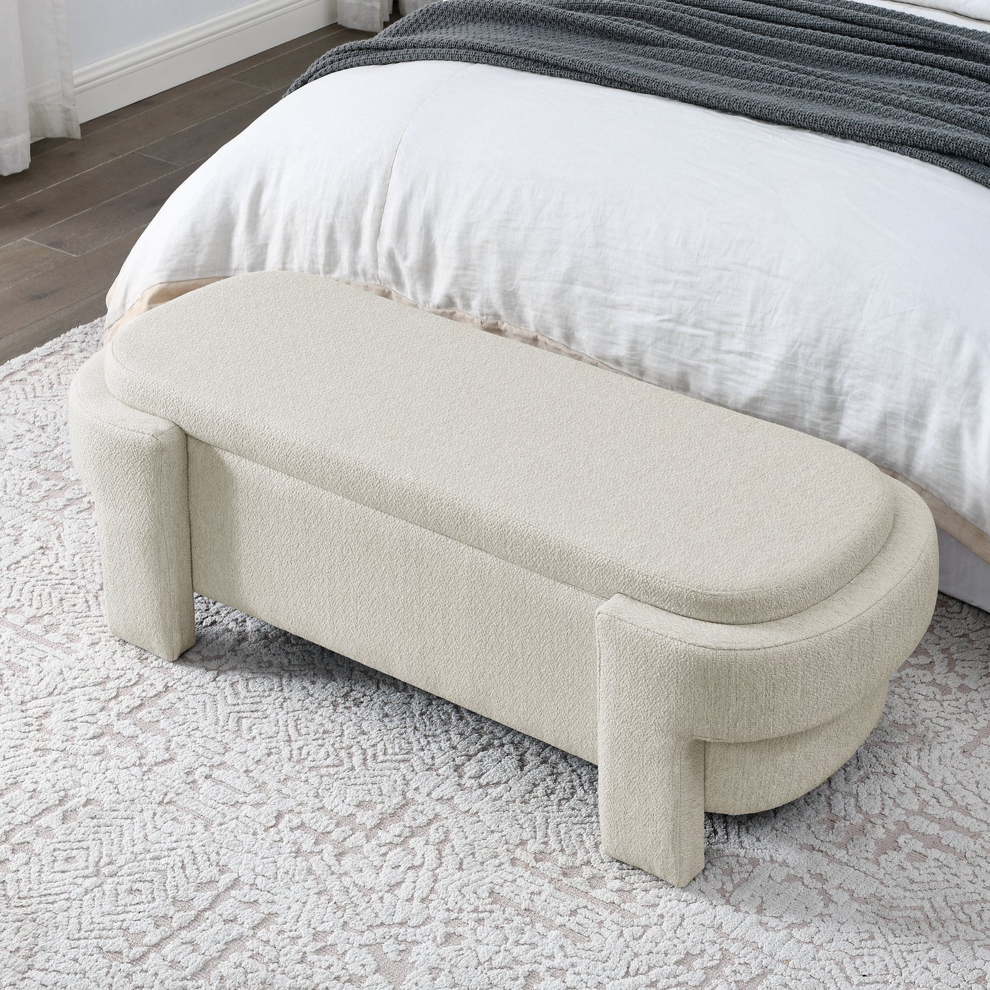 Centerville Contemporary Linen Storage Bench