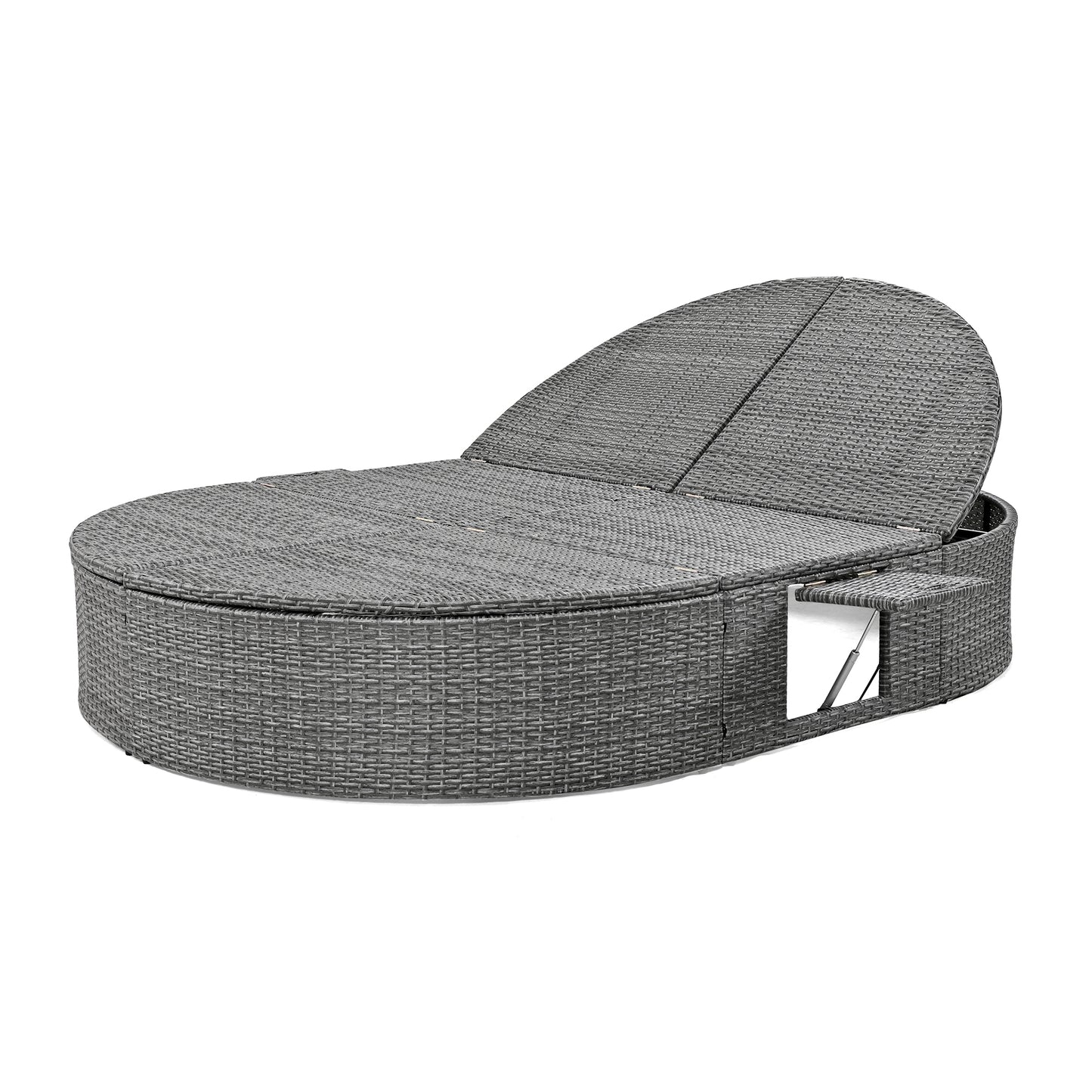 Centerville Modern Chaise Rattan Sun Daybed