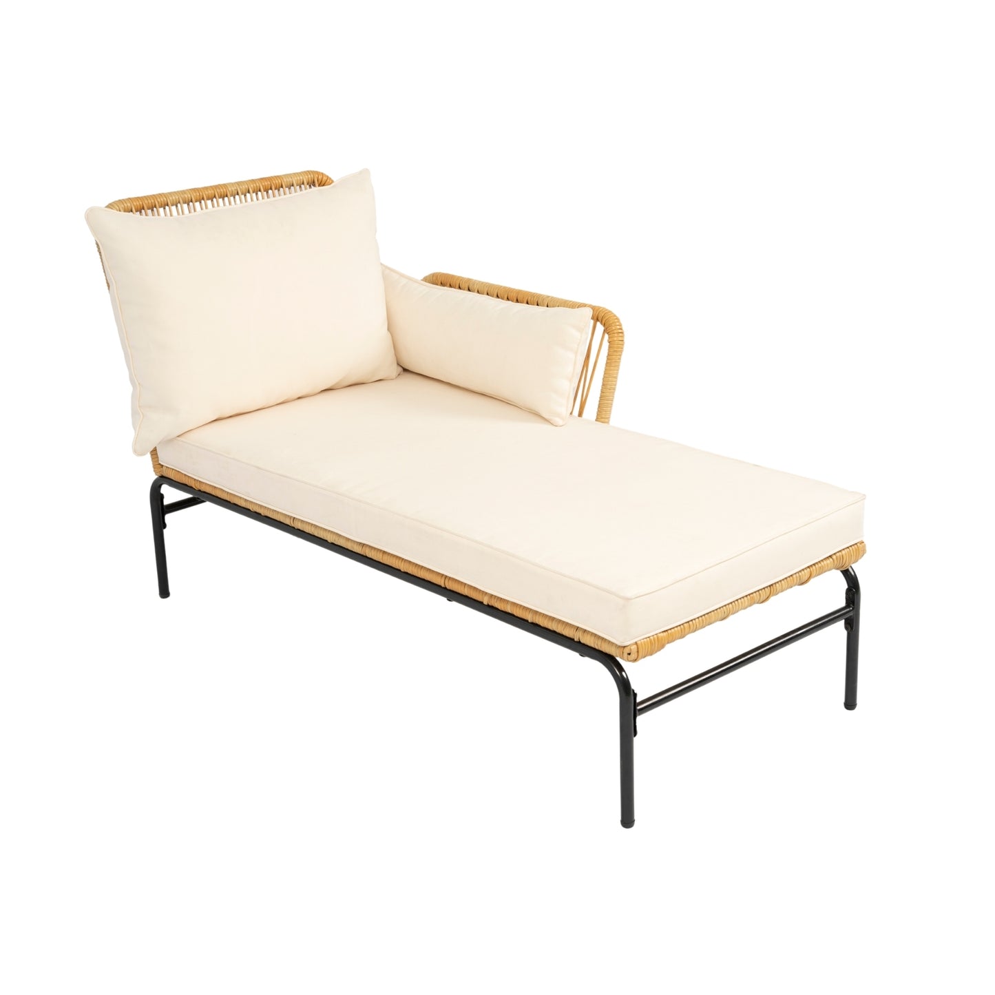 Marcel Modern Natural Wicker Patio Set