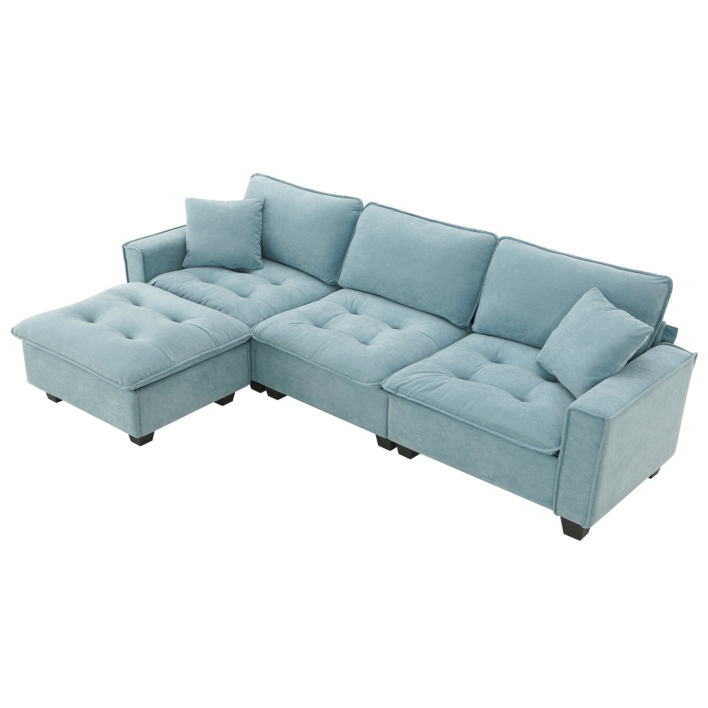 Lula Modern Velvet Convertible Sofa