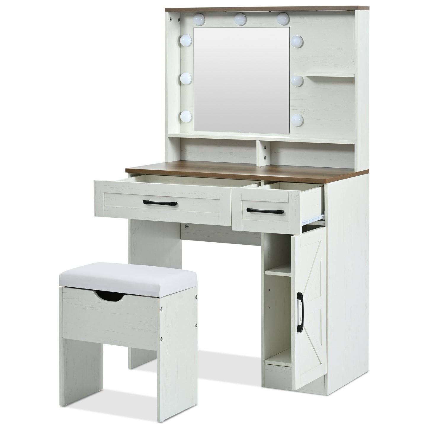Jiron Craftsman Farmhouse Vanity Set