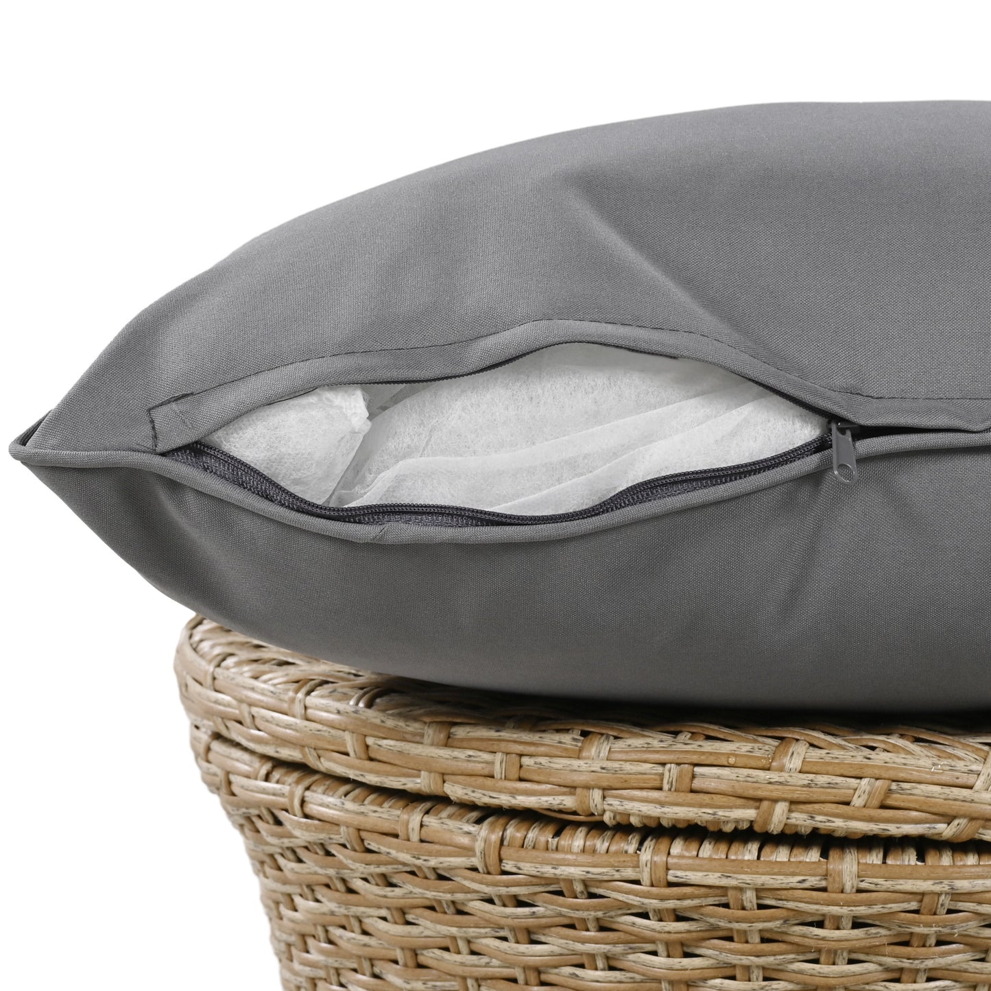 Calista Modern Patio Wicker Conversation Set