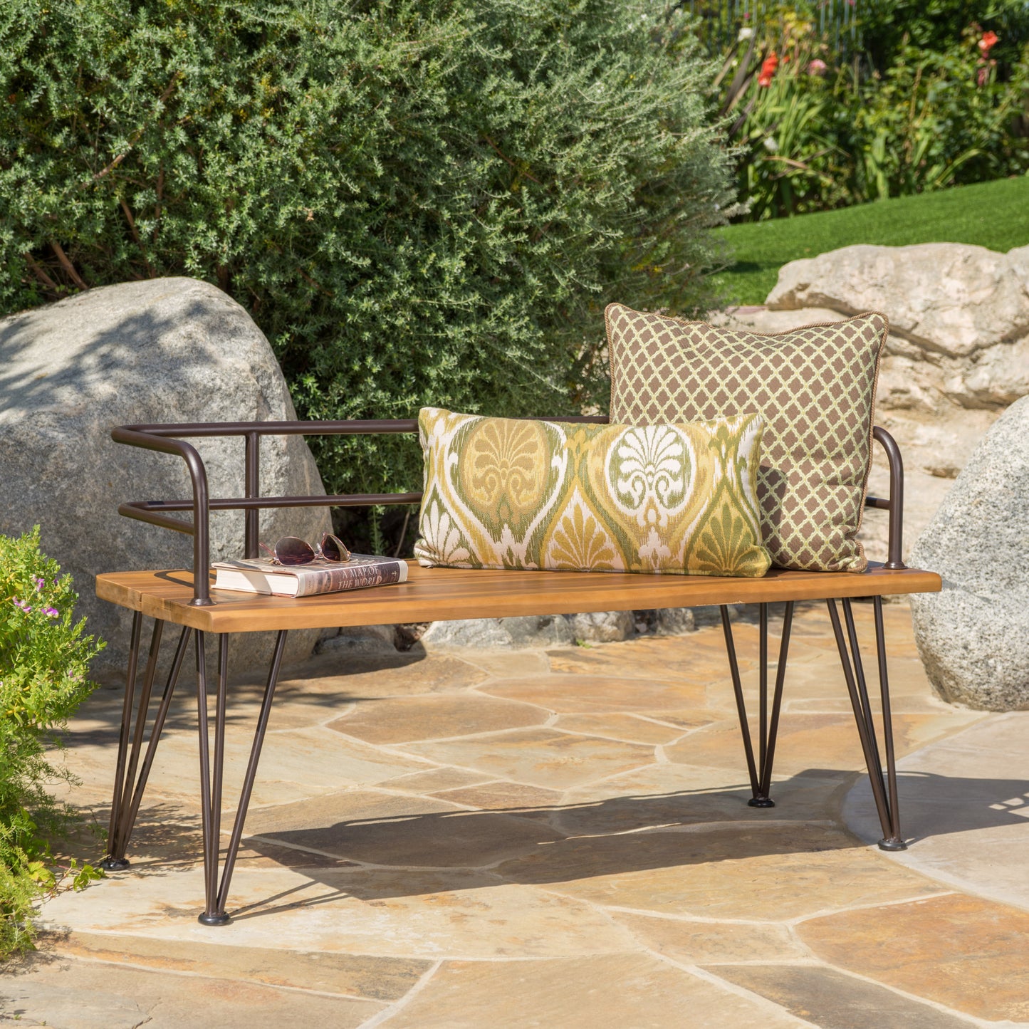 Elmcrest Industrial Metal Bench