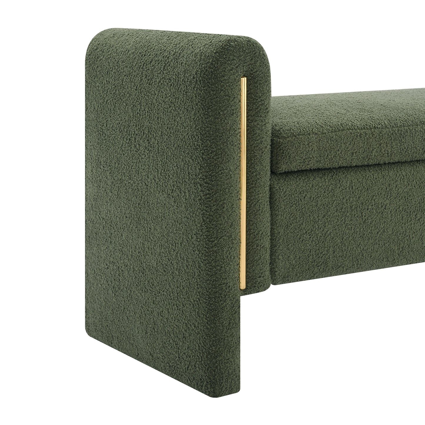 Silverleaf Modern Olive Storage Bench