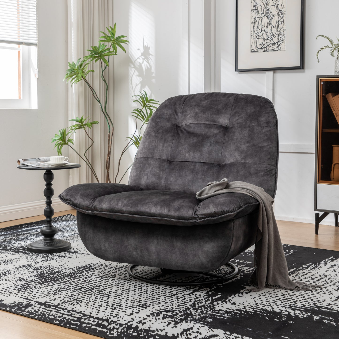 Irvington Modern Velvet Recliner Chair