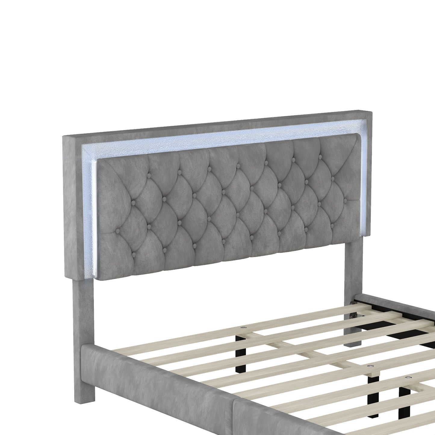 Silverleaf Modern LED Platform Bedroom Set