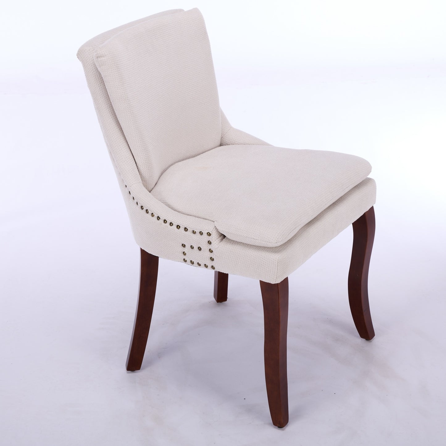 Calista Contemporary Double-layer Chenille Dining Chairs