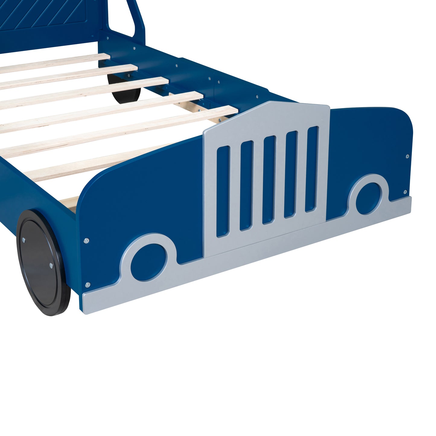 Calista Modern Velvet Car Shaped Platform Bed