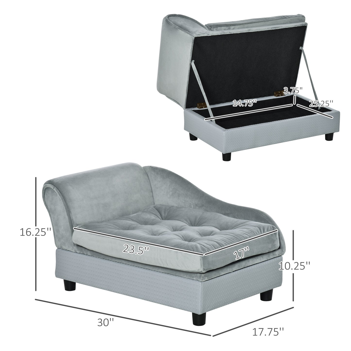Somerset Modern Dog Sofa