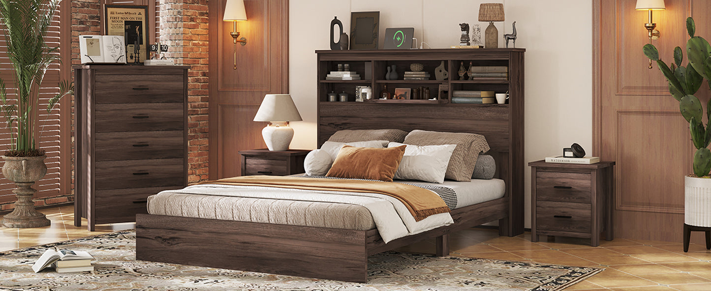 Napa Craftsman Wooden Queen Bedroom Set