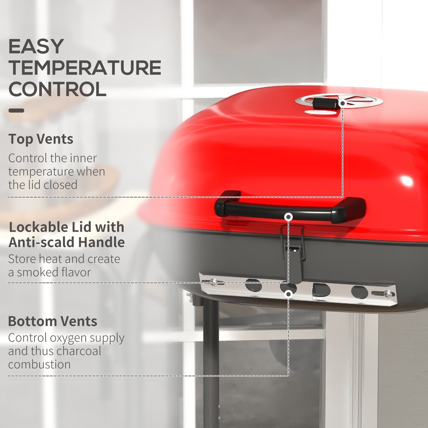 Jiron Industrial Portable BBQ Grill