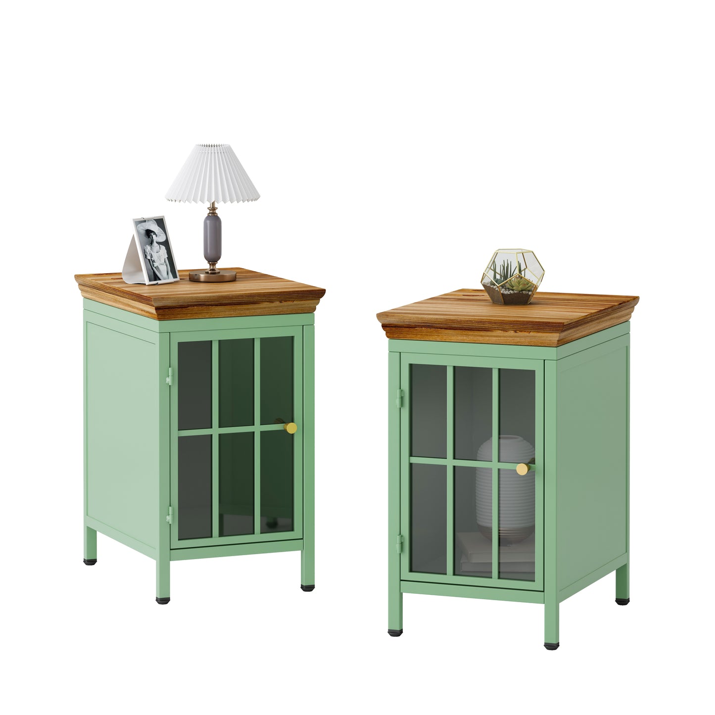 Elmcrest Modern Nightstand with Storage