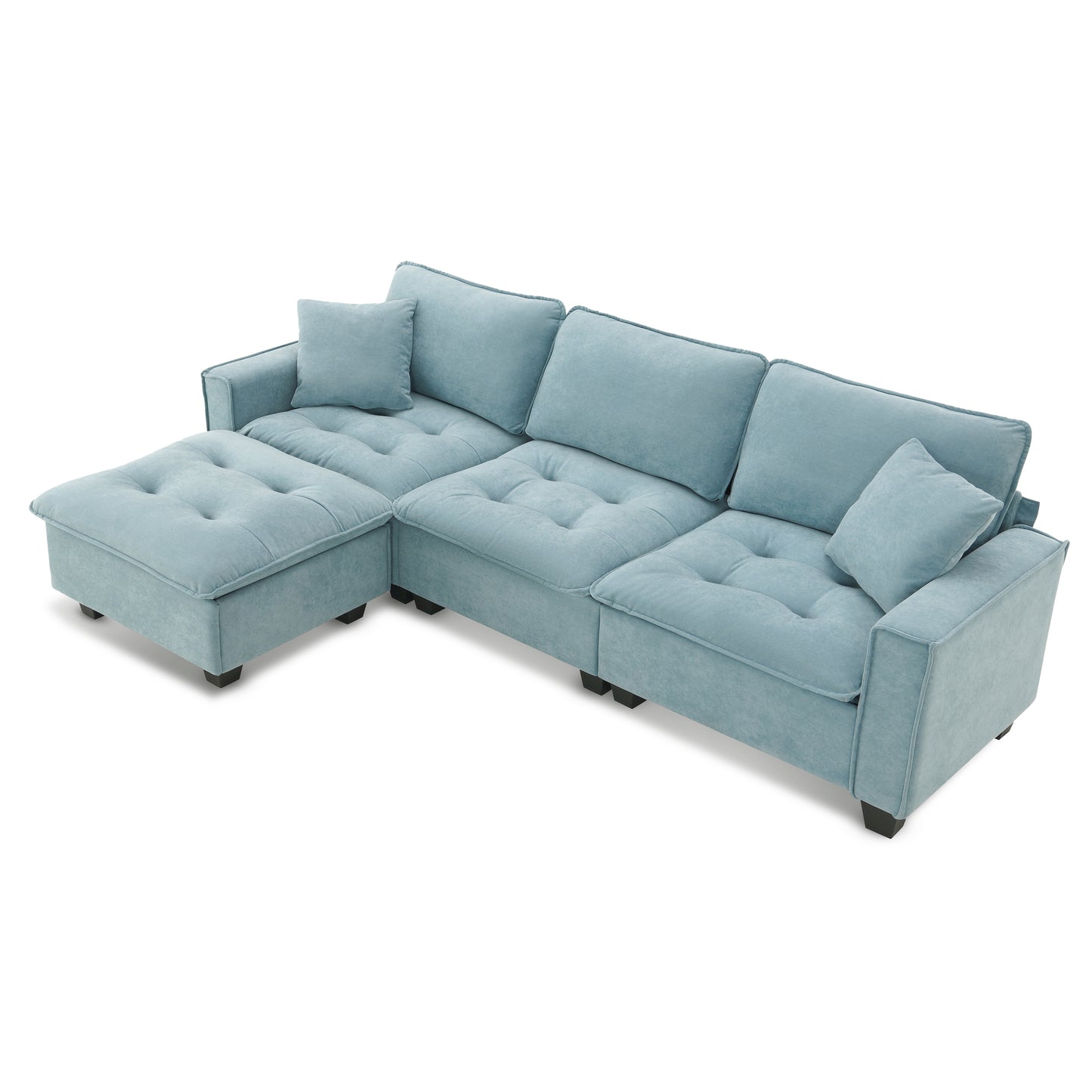 Lula Modern Velvet Convertible Sofa