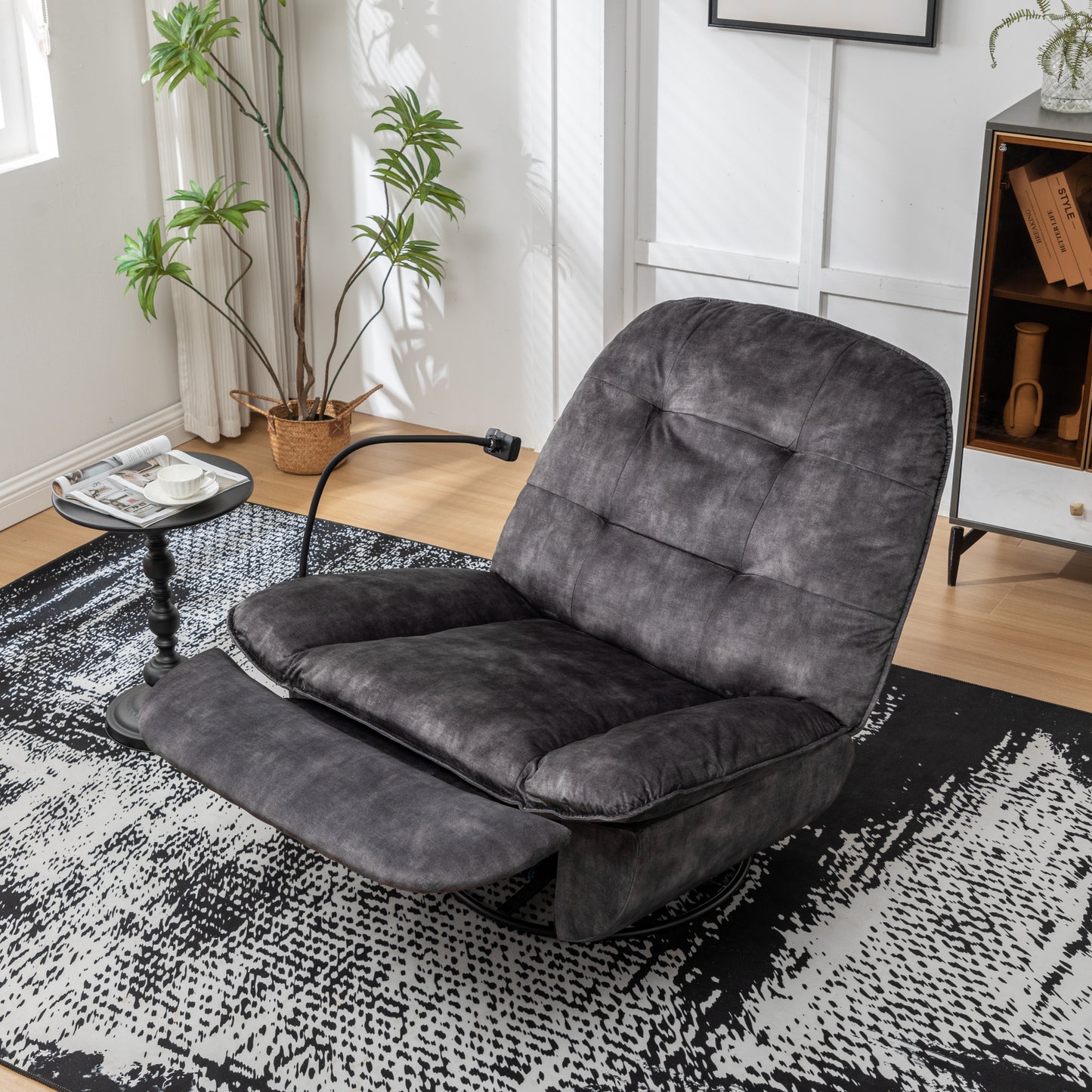 Irvington Modern Velvet Recliner Chair