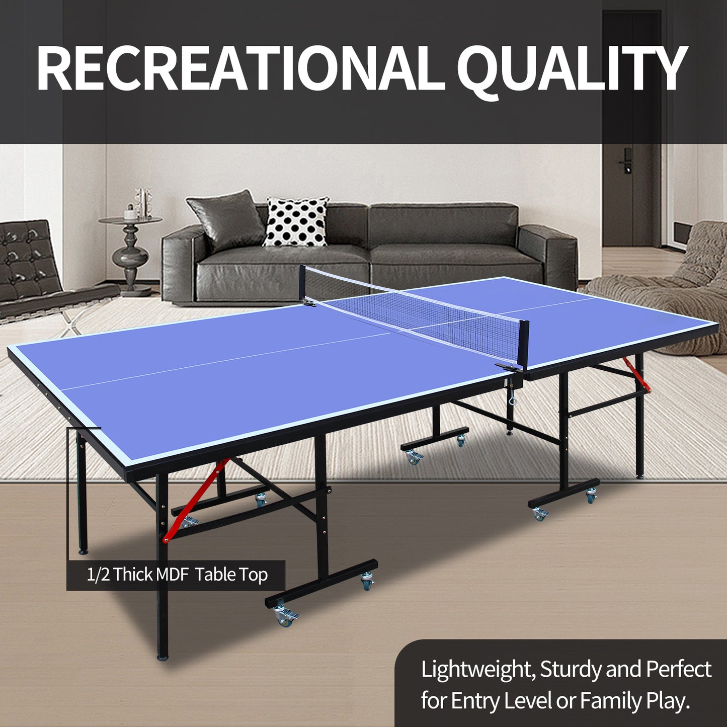 Lazzareschi Modern Foldable Ping Pong