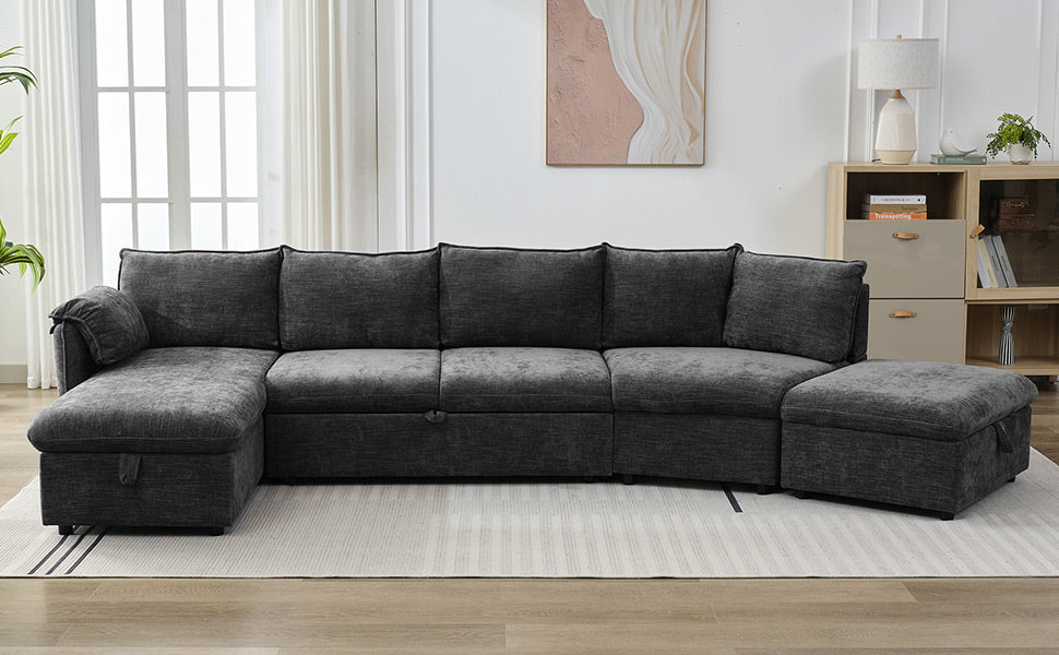 Sonoma Modern Pull-out Couch Sectional