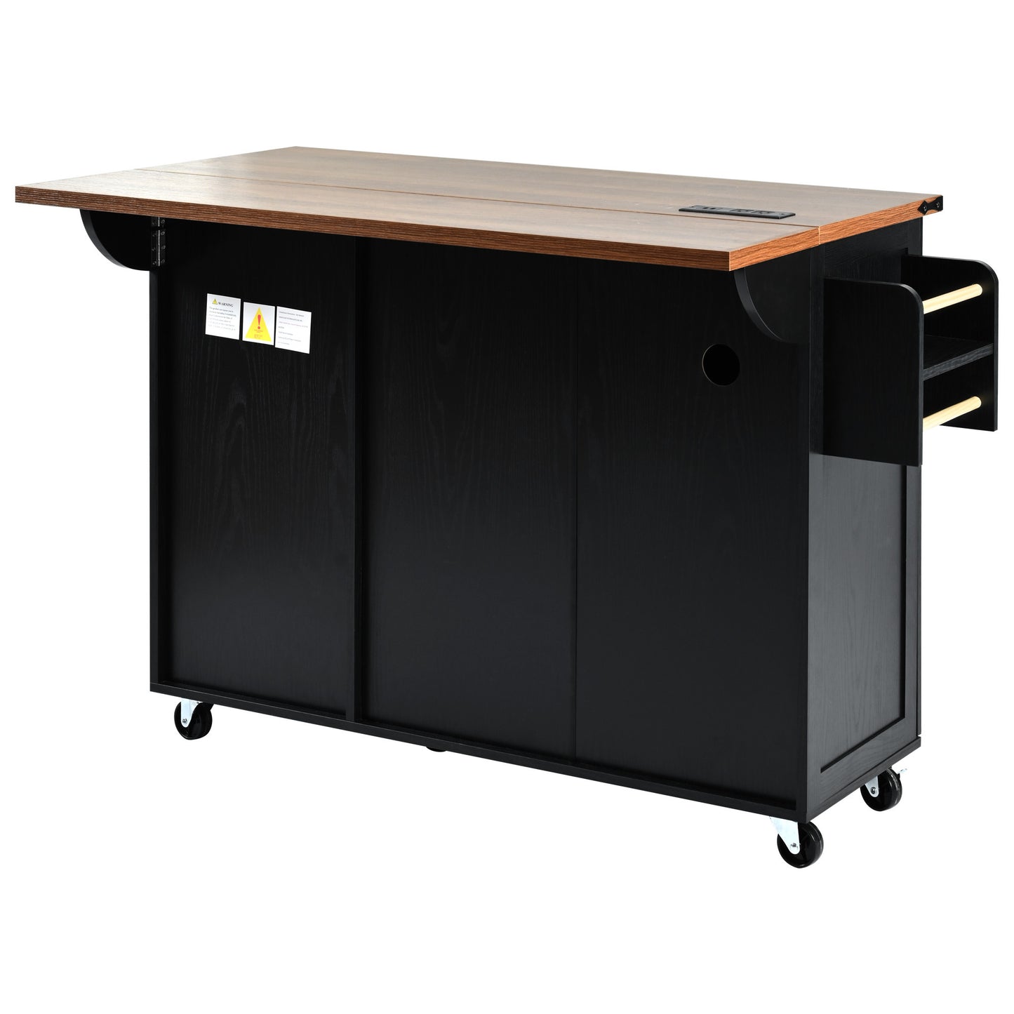 Westport Modern Farmhouse Rolling Kitchen Cart