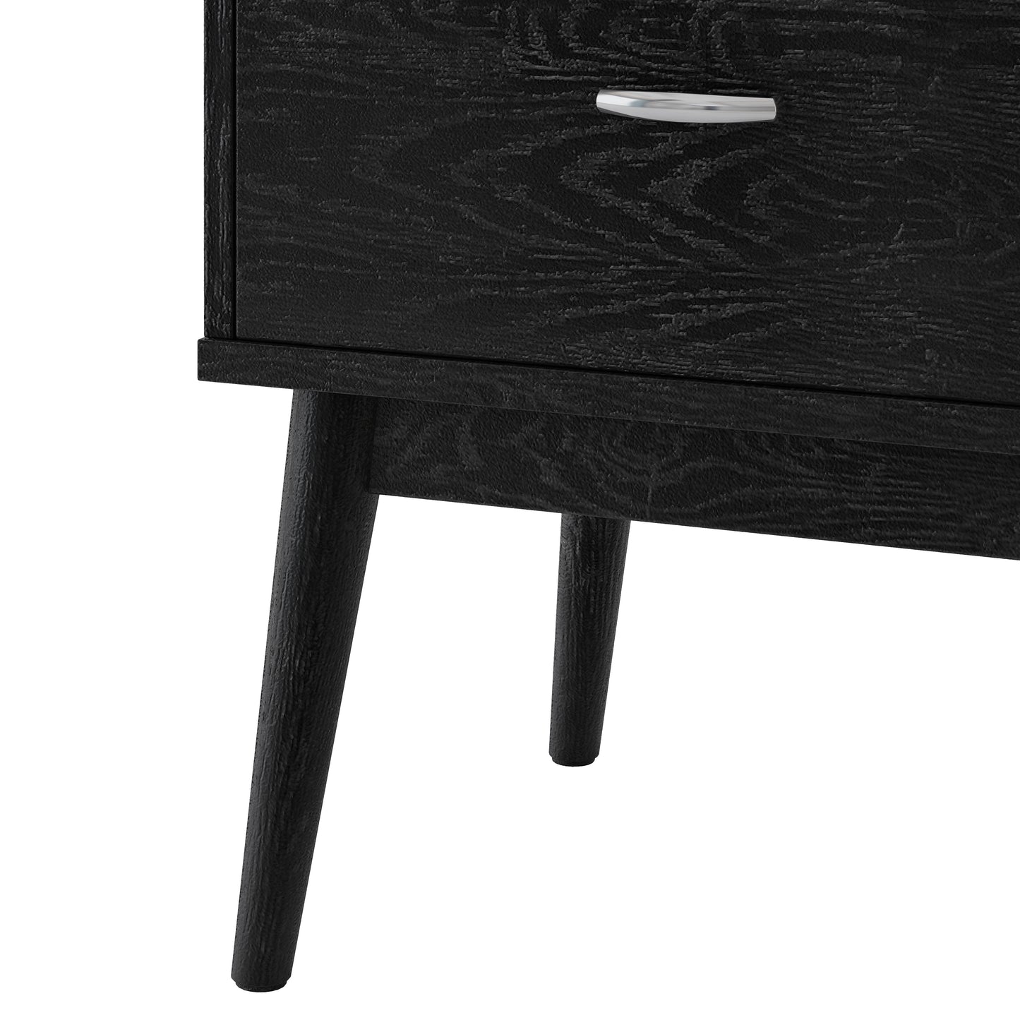 Irvington Contemporary Velvet Drawer Nightstand
