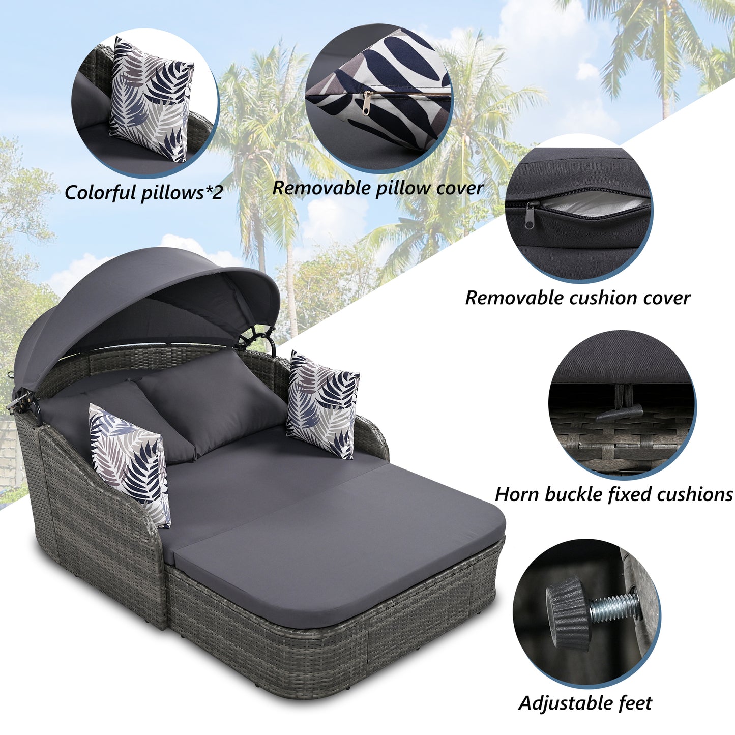 Centerville Modern Double lounge Daybed