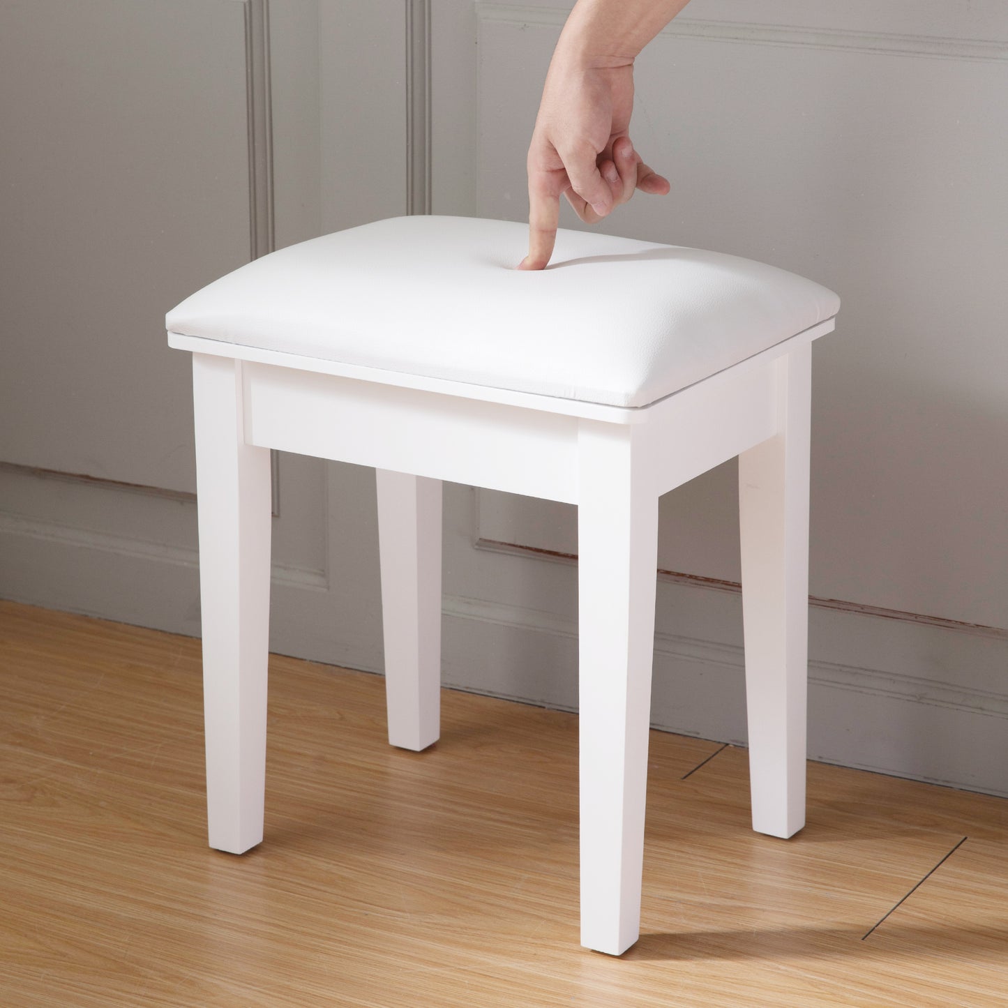 Eda Modern Cushion Vanity Stool