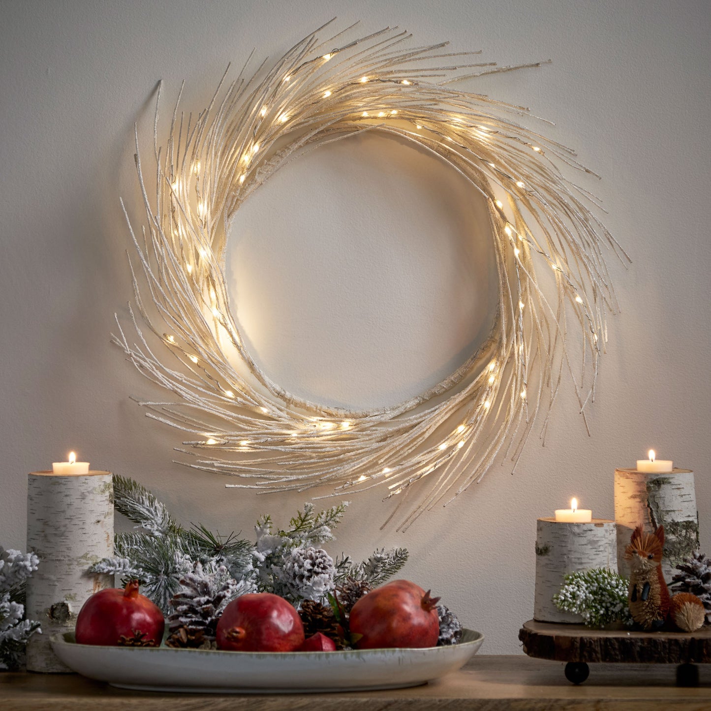 Lula Contemporary Paper LED Light Wreath