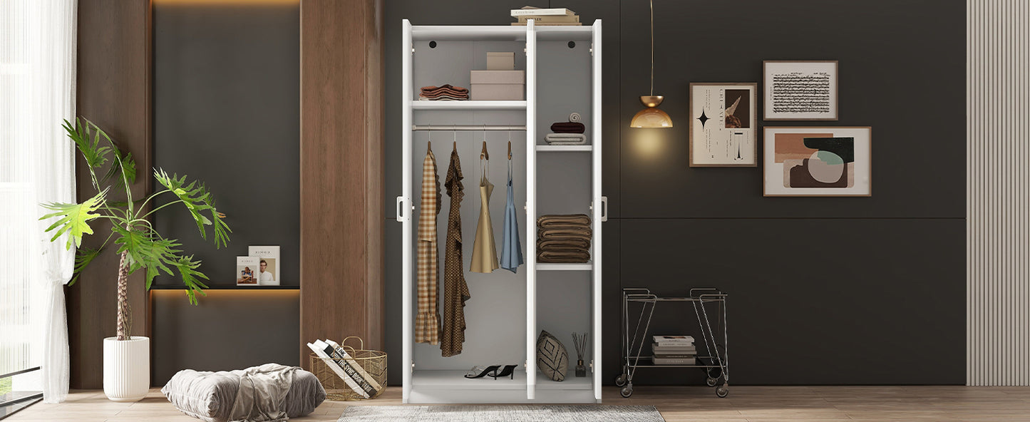 Jiron Modern Mirror Wardrobe Armoire