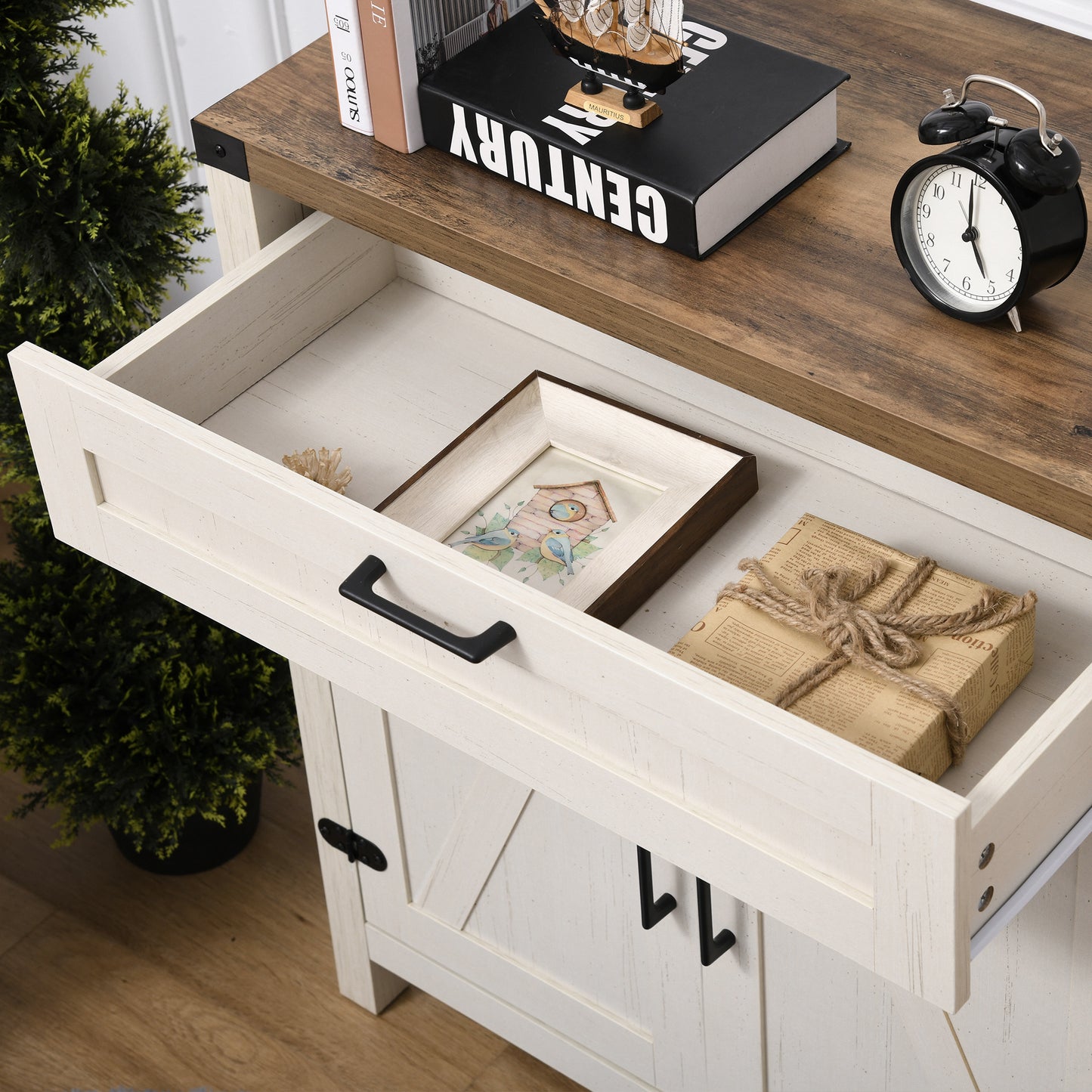Westport Modern Farmhouse Rustic Sideboard Cabinet