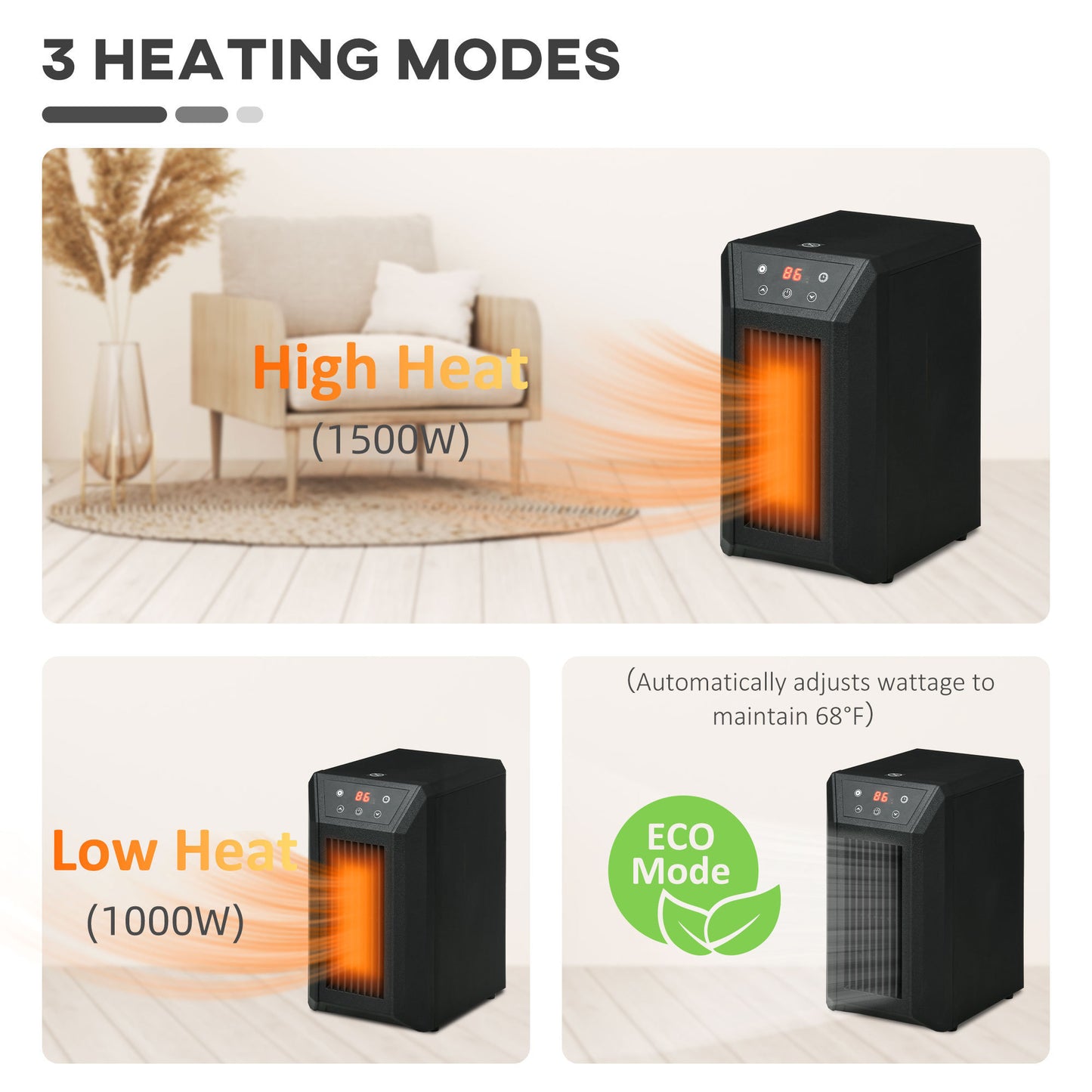 Jiron Modern Radiant Infrared Heater
