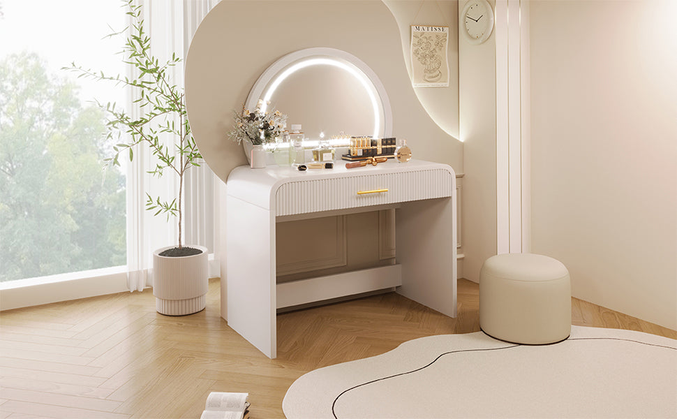 Mission Modern Makeup Vanity with Touch