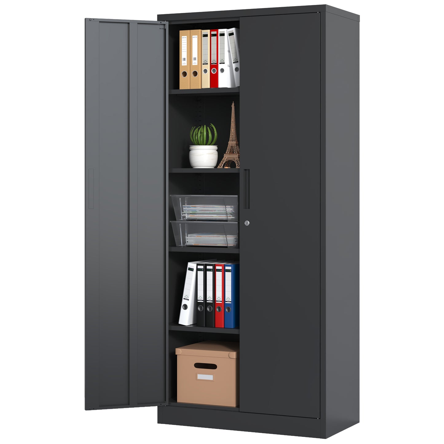 Calista Modern Metal Garage Storage Cabinet