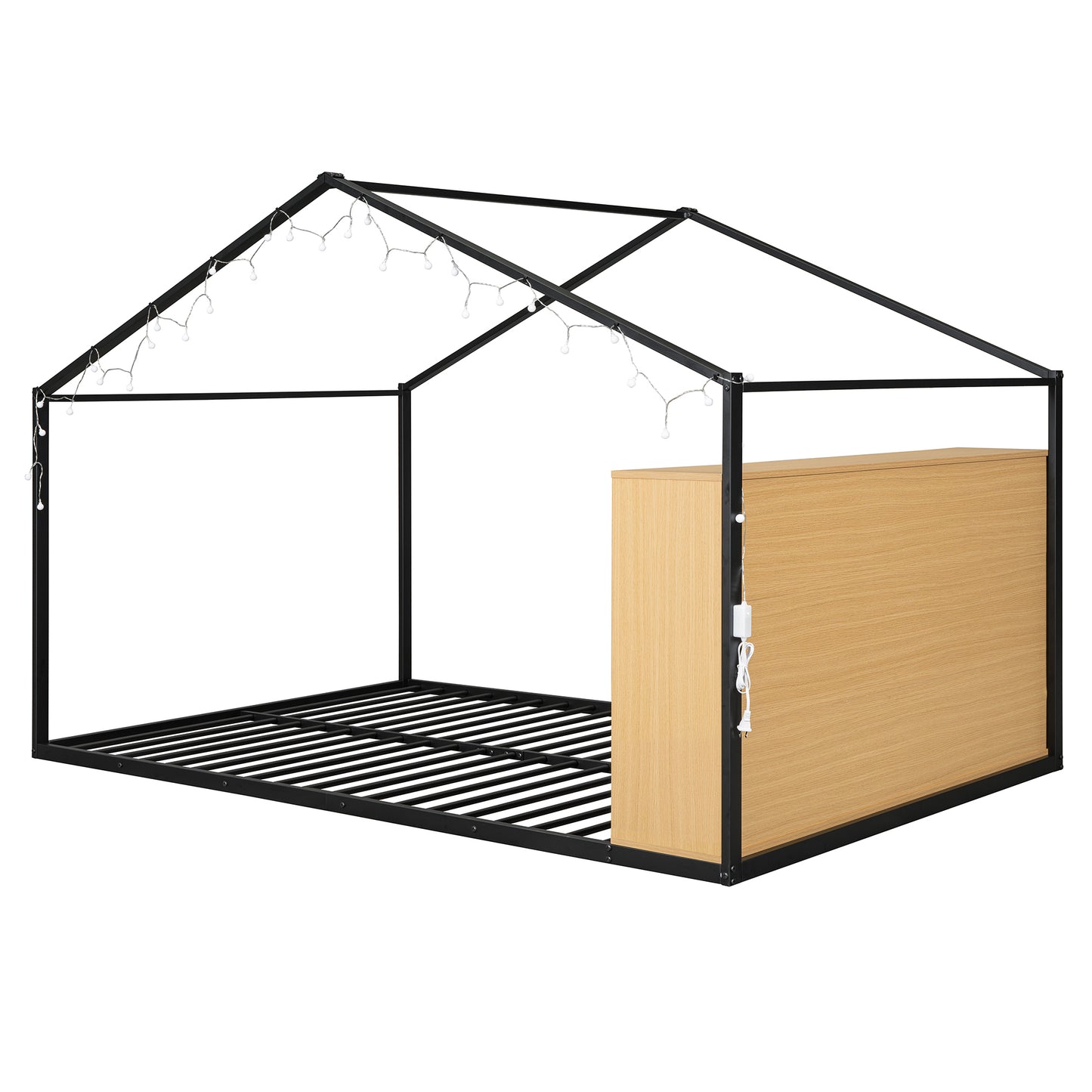 Bartholomew Industrial Metal House Bed Frame