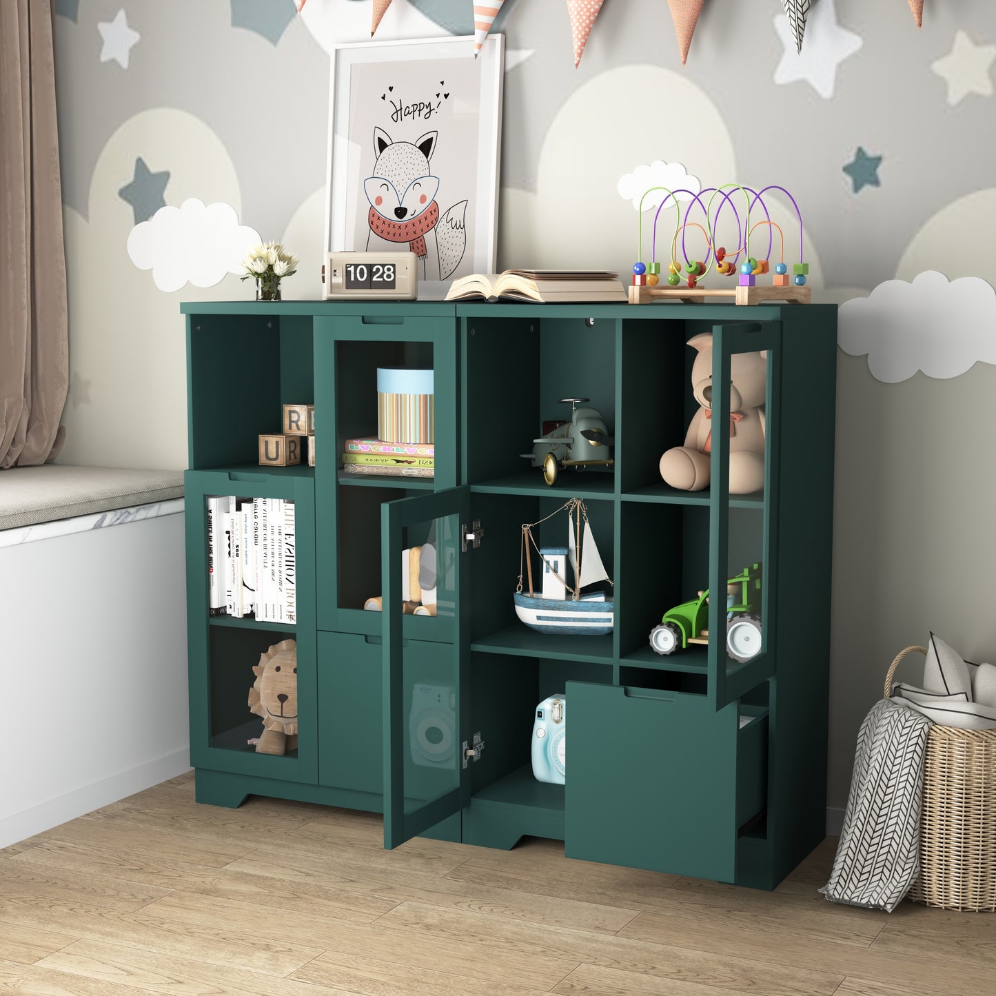 Napa Modern Bedroom Painted Storage Cabinet
