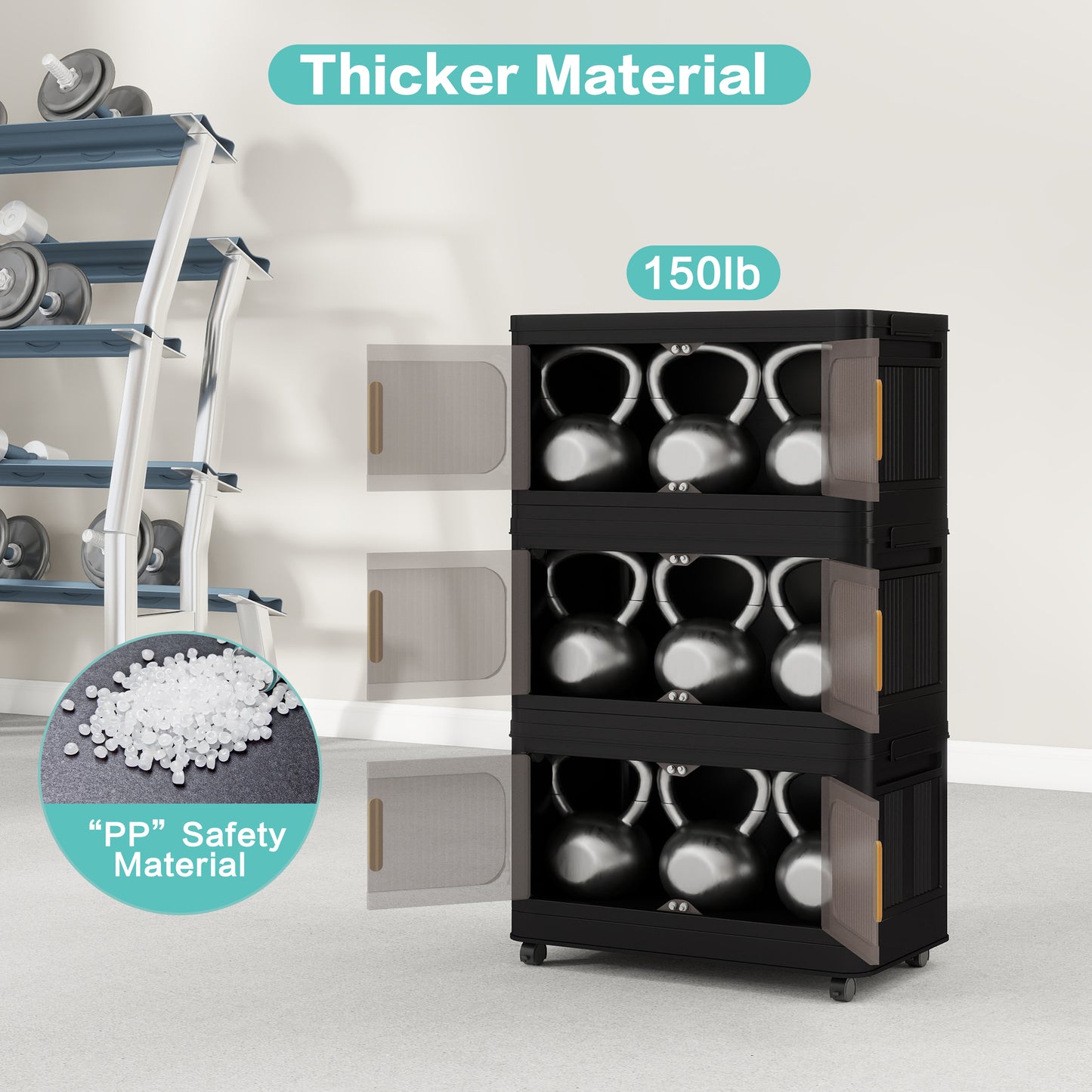 Napa Modern Folding Storage Cabinet