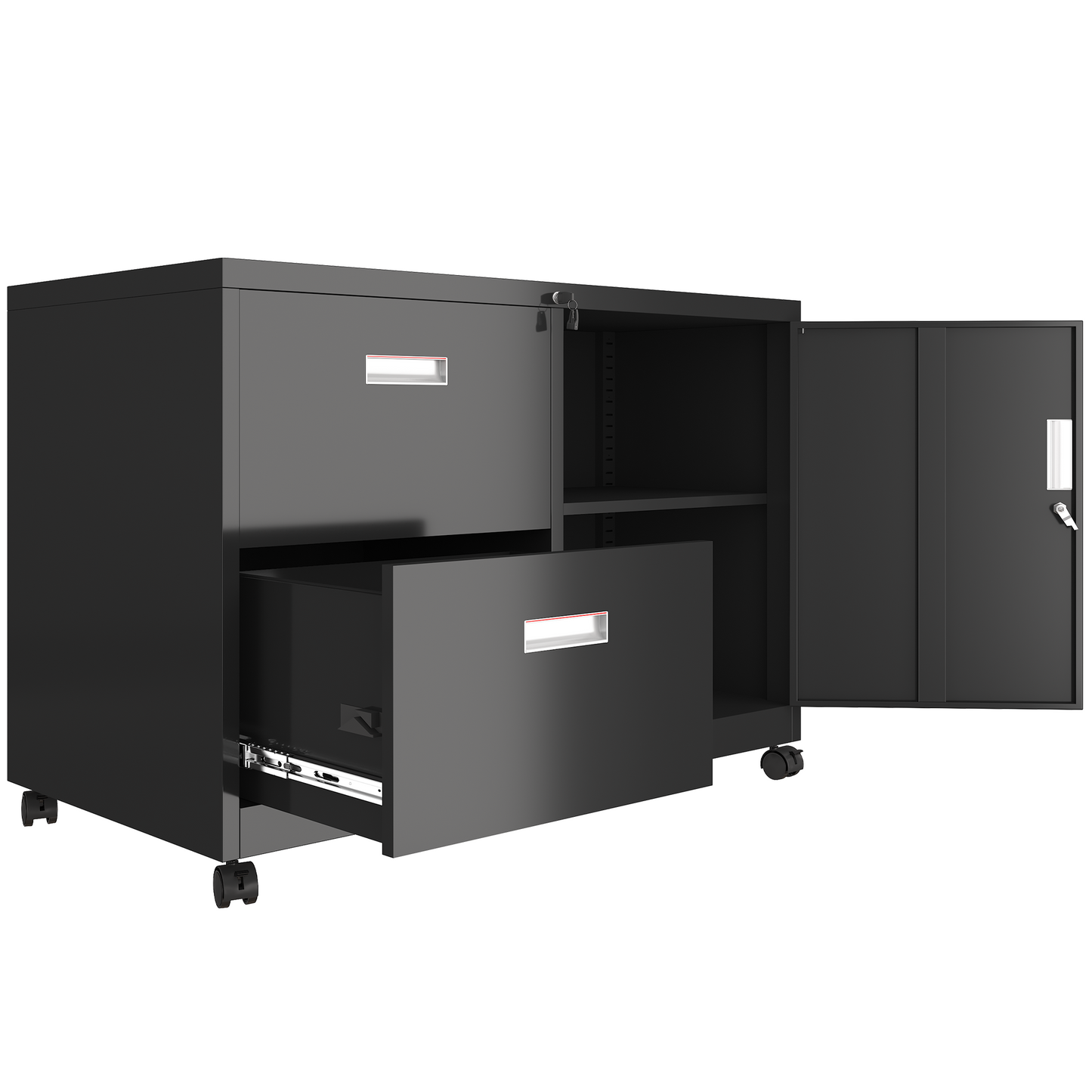 Silverleaf Modern Metal Filing Cabinet Lock